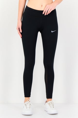 Women Dri-Fit Brand Logo Running Tight, Black
